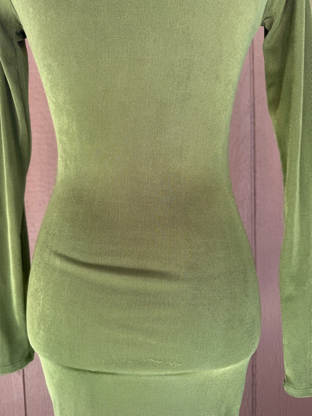 Rue21 Green Ruched Mini Dress - Picture 2 of 13